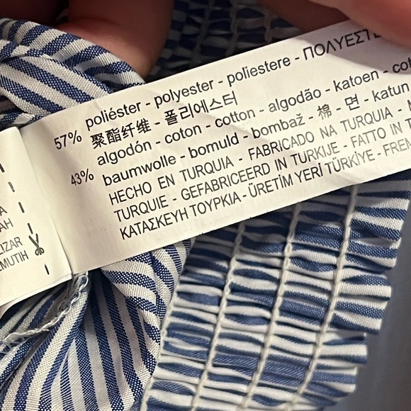 #6 ZARA • VERTICAL PINSTRIPE •BLOUSE NWT - Picture 7 of 7